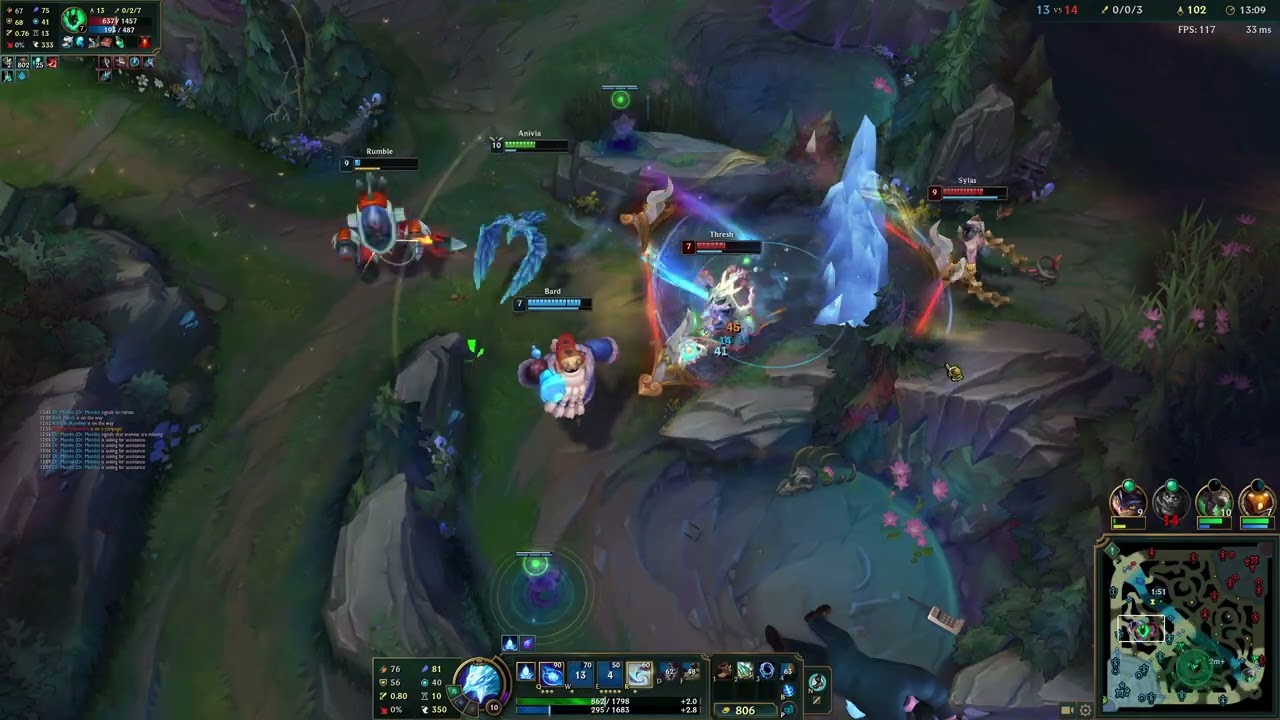 League of Legends High Elo Mid Lane Commentary ANIVIA vs SYLAS