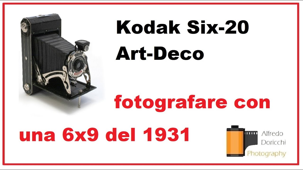 Kodak Six-20 Art-Deco - FOTOGRAFARE con una MEDIO FORMATO del 1931