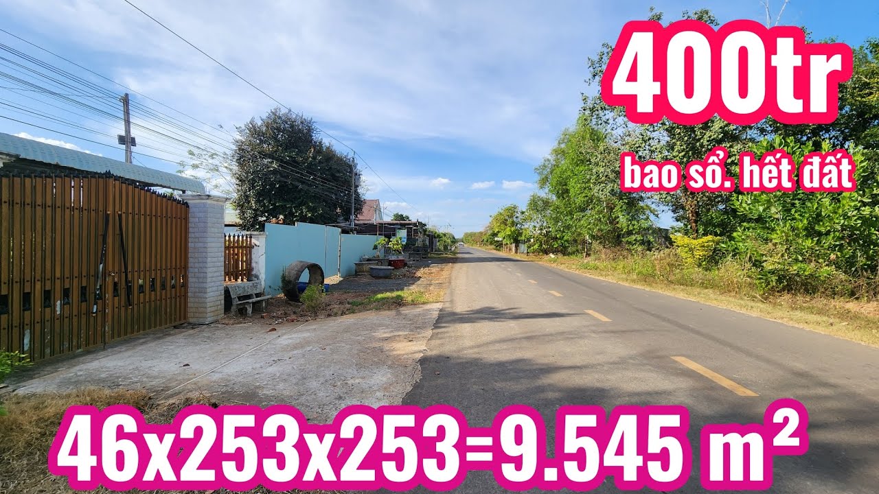 Số 31.Mảnh Đất Nông nghiệp Giá Rẻ chỉ 400tr bao sổ hết đất (46x253x253=9545m²) gặp chính chủ ạ 