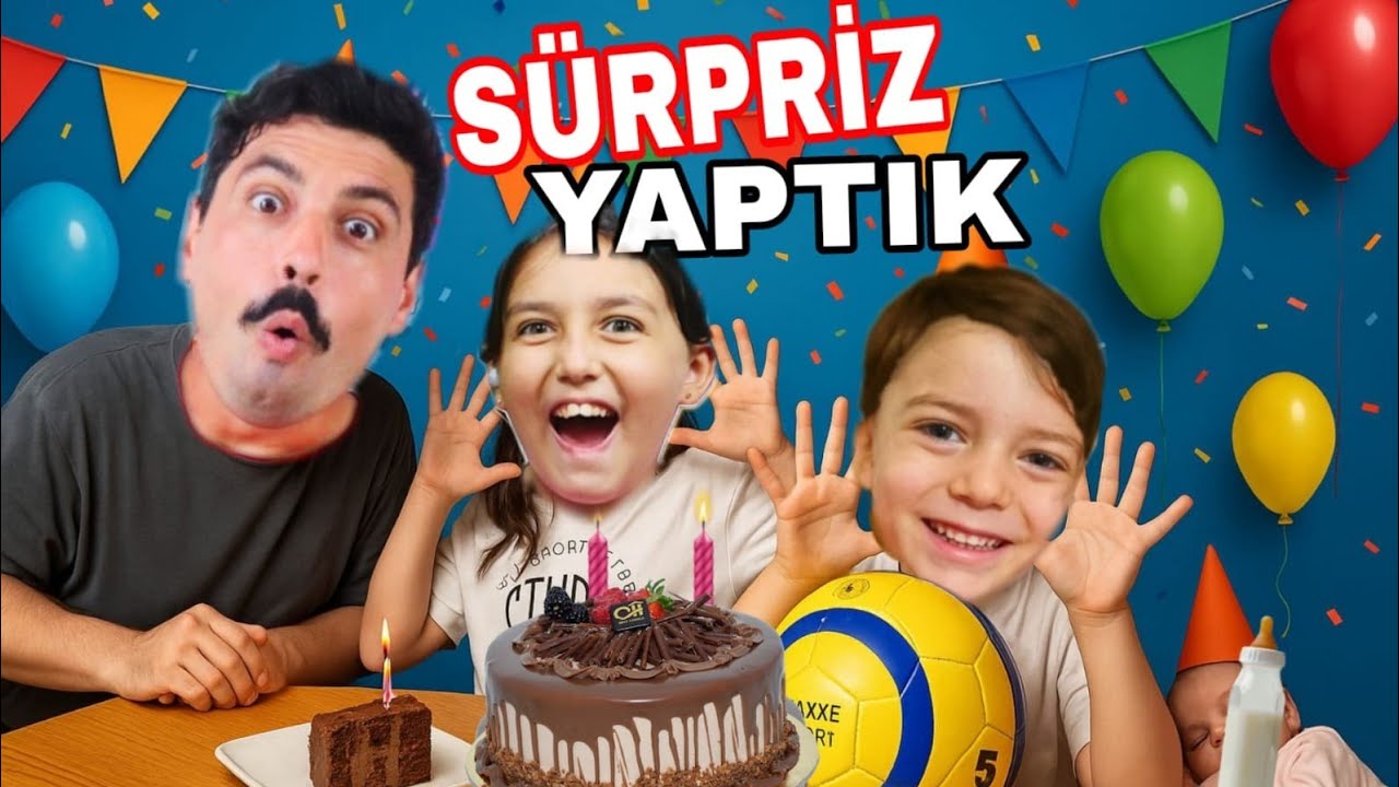 YÜSRA VE YAVUZ SELİME DOĞUM GÜNÜ SÜRPRİZİ YAPTIK