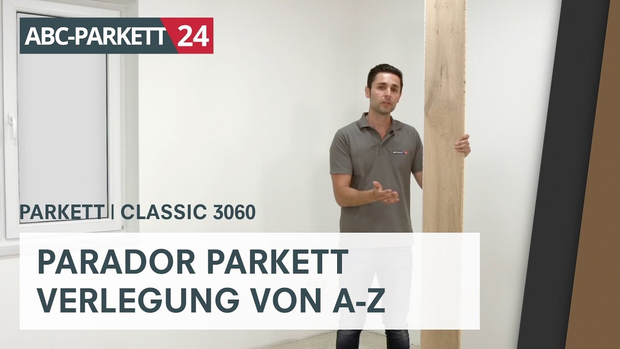 PARADOR Parkett Classic 3060 richtig verlegen