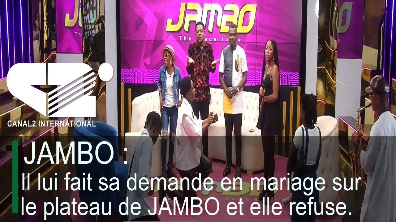 JAMBO : Il lui fait sa demande en mariage sur le plateau de JAMBO et elle refuse.
