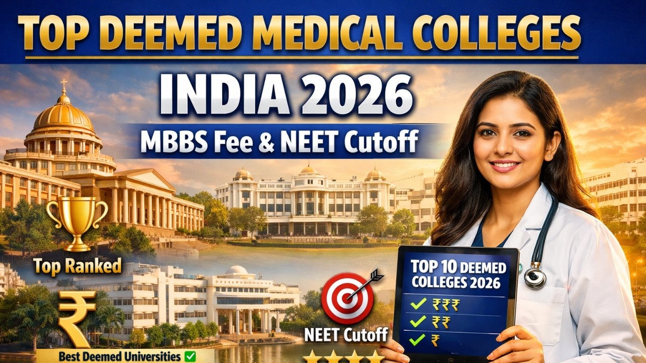 Top Deemed Medical Colleges of India 2026 | #MBBS Fee & #NEET Cutoff | Best Deemed Universities