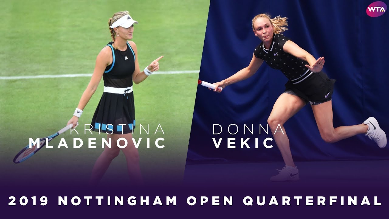 Kristina Mladenovic vs. Donna Vekic | 2019 Nottingham Open Quarterfinal | WTA Highlights