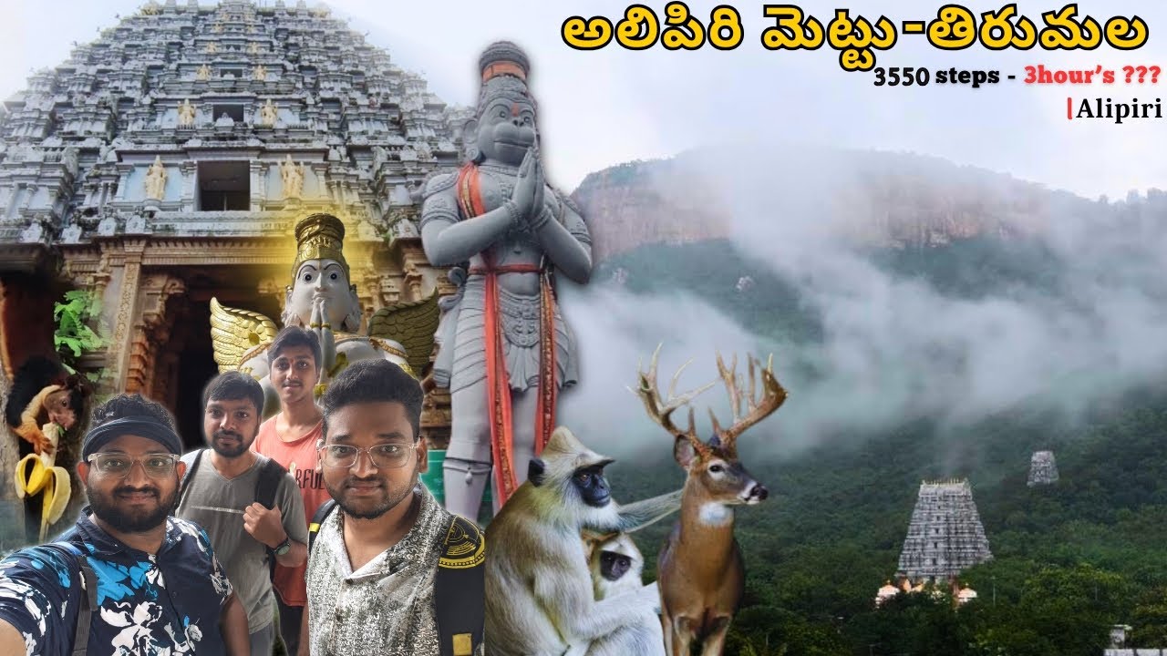 “Alipiri to Tirumala 👣Walk—Full Devotional Experience/Vlog 4K