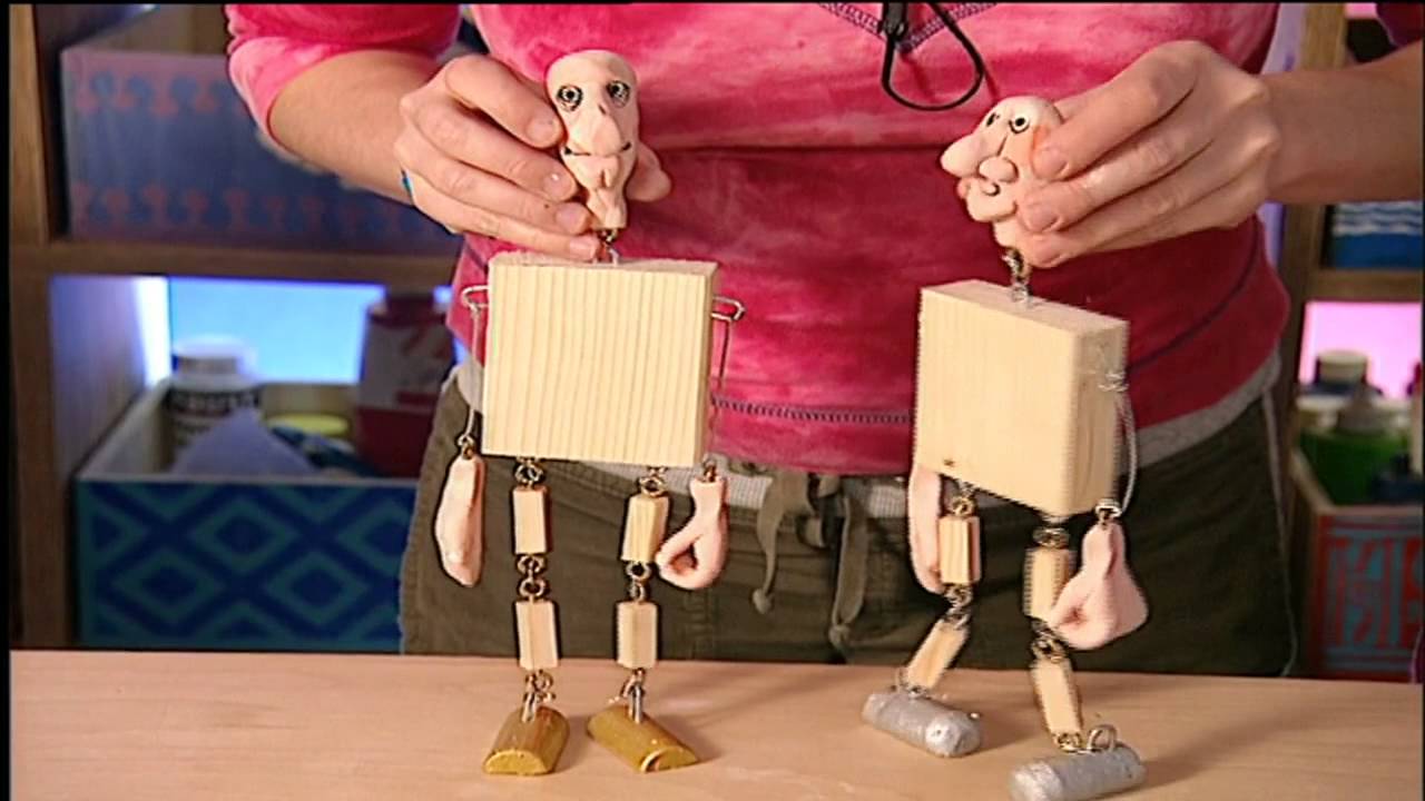 Basteln mit Kindern: Marionetten selber bauen
