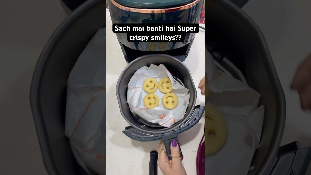 How to use air fryer #youtubeshorts #airfryer #smiley #mccain