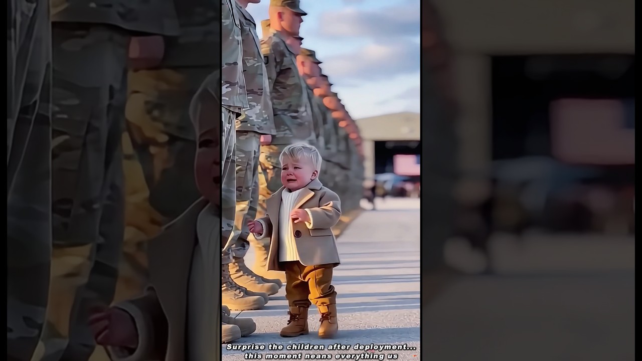 Surprising my kids after deployment&hellip;this moment means everything us🥺💕#MilitaryReunion #DadlsHome