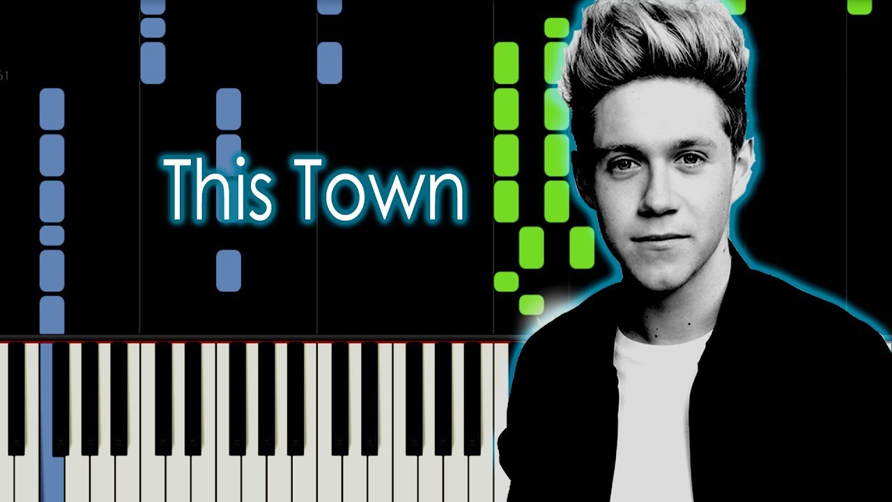 Niall Horan - This Town Piano Tutorial by elcyberguy