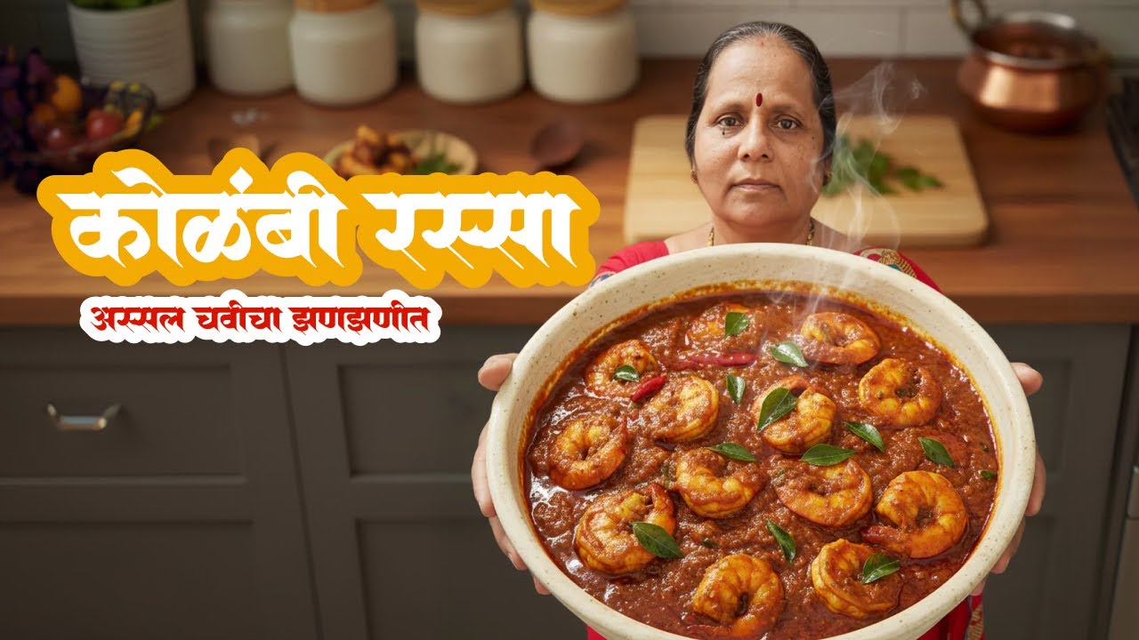 ५ मिनिटात कोळंबी रस्सा बनवण्याची सोपी पद्धत | Prawn Curry Recipe | #KolambiRassa #marathirecipe