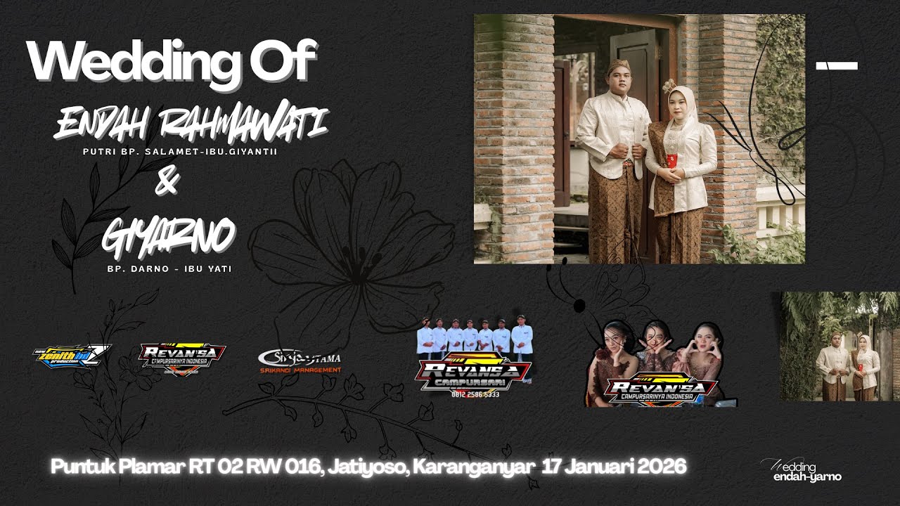 🔴 LIVE📡  PERNIKAHAN ENDAH - YARNO || REVANSA CS|SINJAYTAMA AUDIO||ZENITH TV