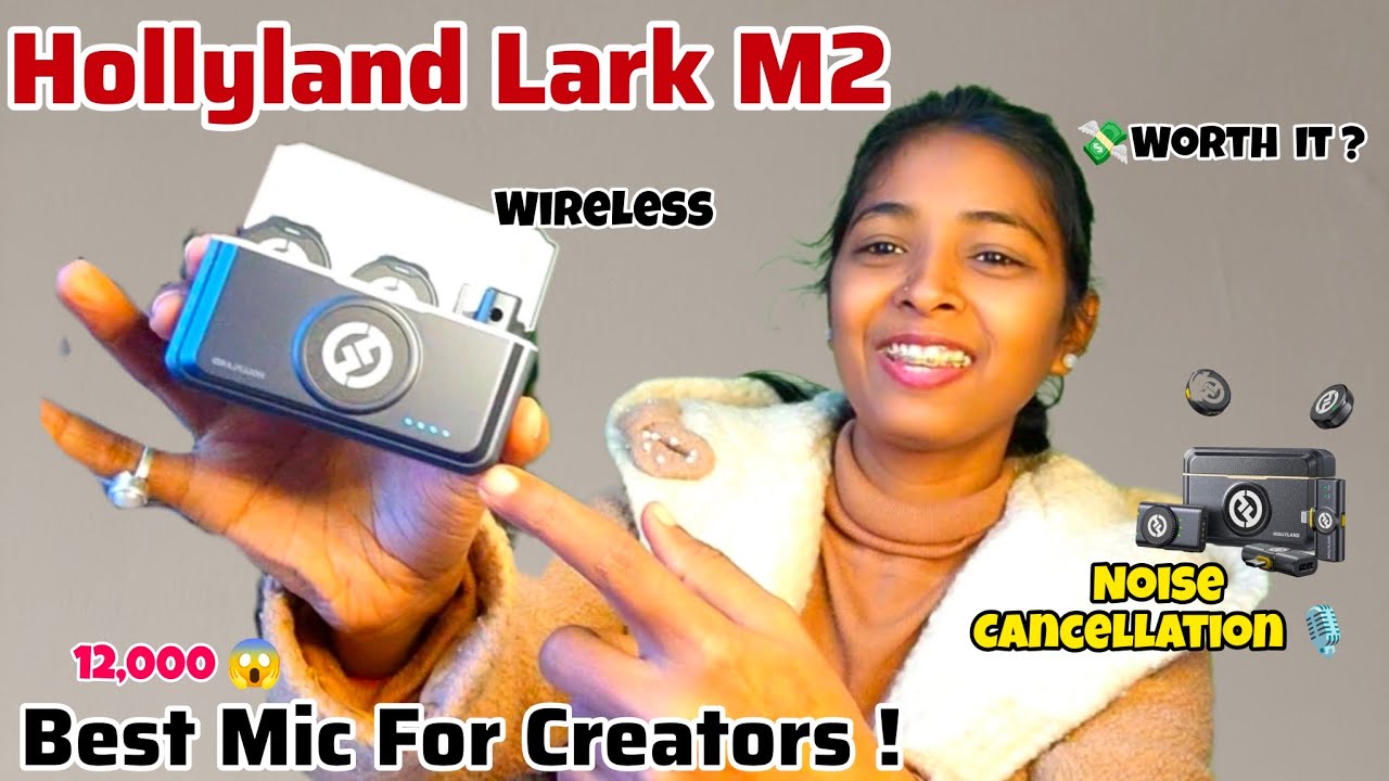 💸😱Hollyland Lark M2 Wireless Mic || Noise Cancellation Mic For YouTube Videos Unboxing Honest Review