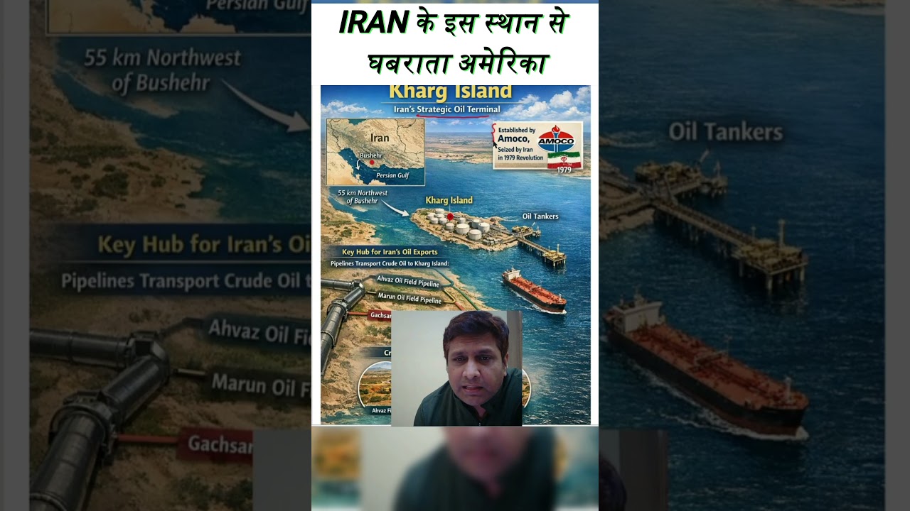 Kharg Island: Iran&rsquo;s Oil Lifeline | The Strategic Island the U.S. Never Attacked। #news #shorts