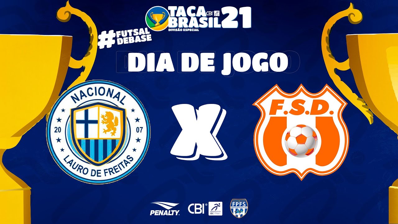 Ta&ccedil;a Brasil CBIA Sub 21 Masc. Especial | Nacional x Futsal Sem Drogas | 9&ordm; e 10&ordm; Lugar | Ao Vivo