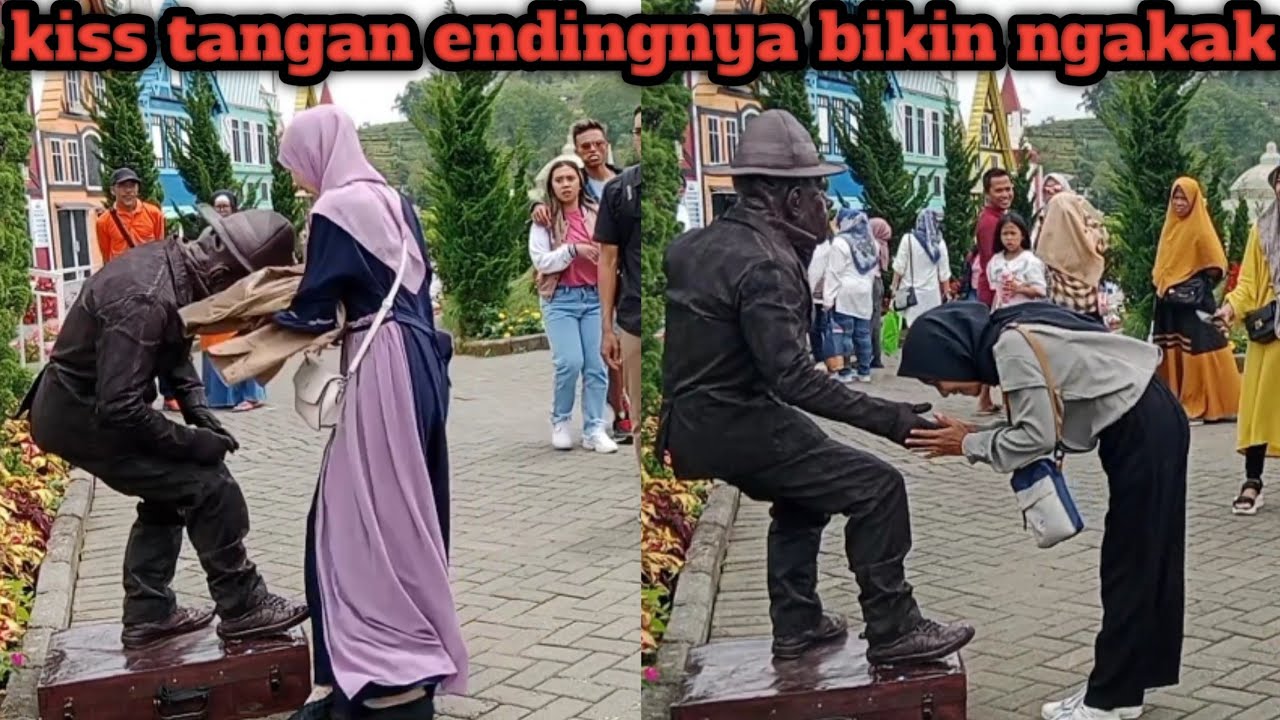 Prank patung duduk melayang bikin heboh..!!!