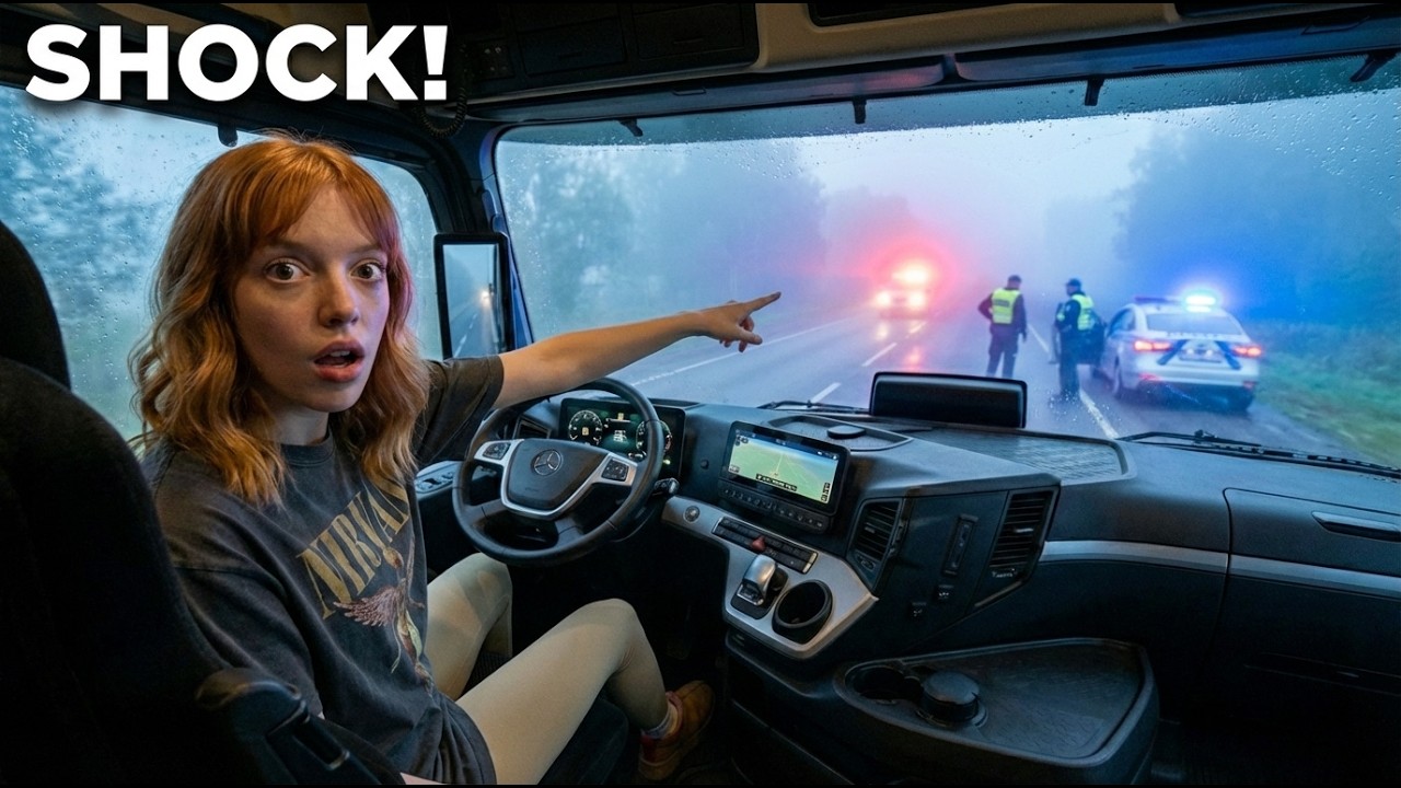 Solo Female Truck Driver | Police check and officer's 