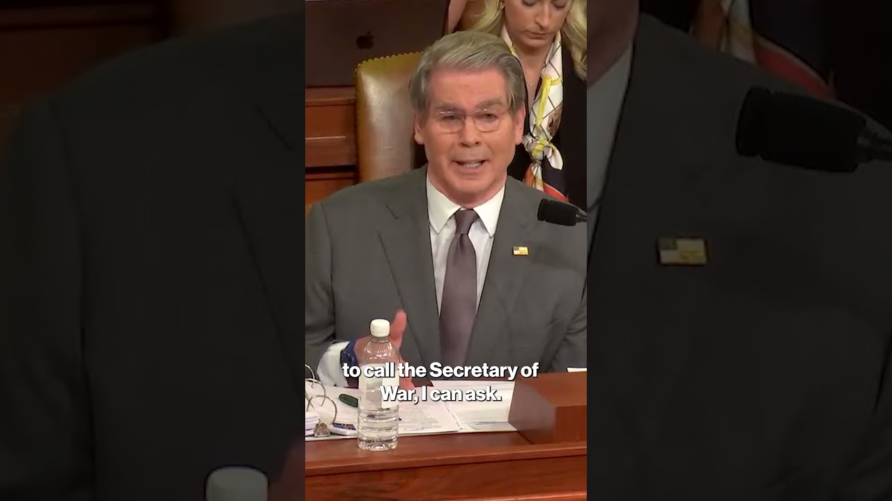 Sec. Bessent Puts Dem Lawmaker in His Place During Heated Exchange on Iran #shorts