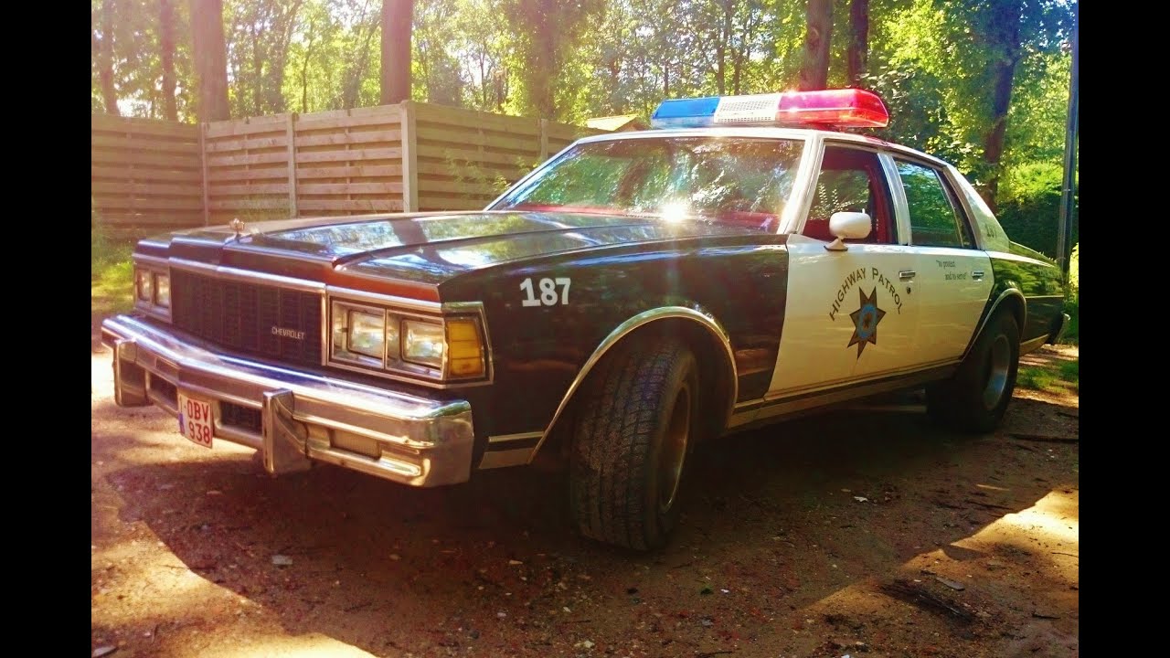 Highway Patrol Police Car Chevrolet Caprice Classic 1978 of 6000 Euro in Peer Belgium
