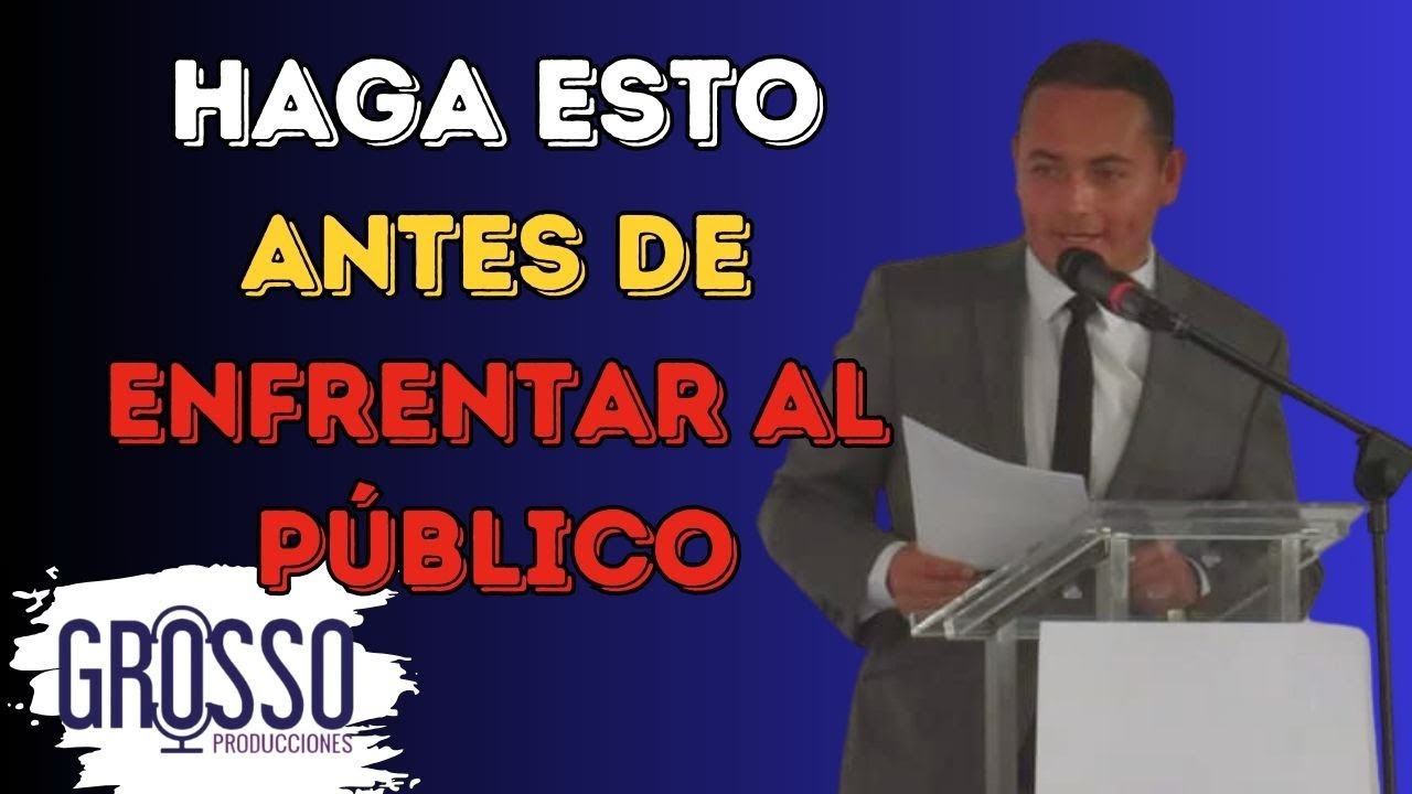 Días antes de la presentación de un evento UD. Debe cerciorarse de esto, si desea brillar.
