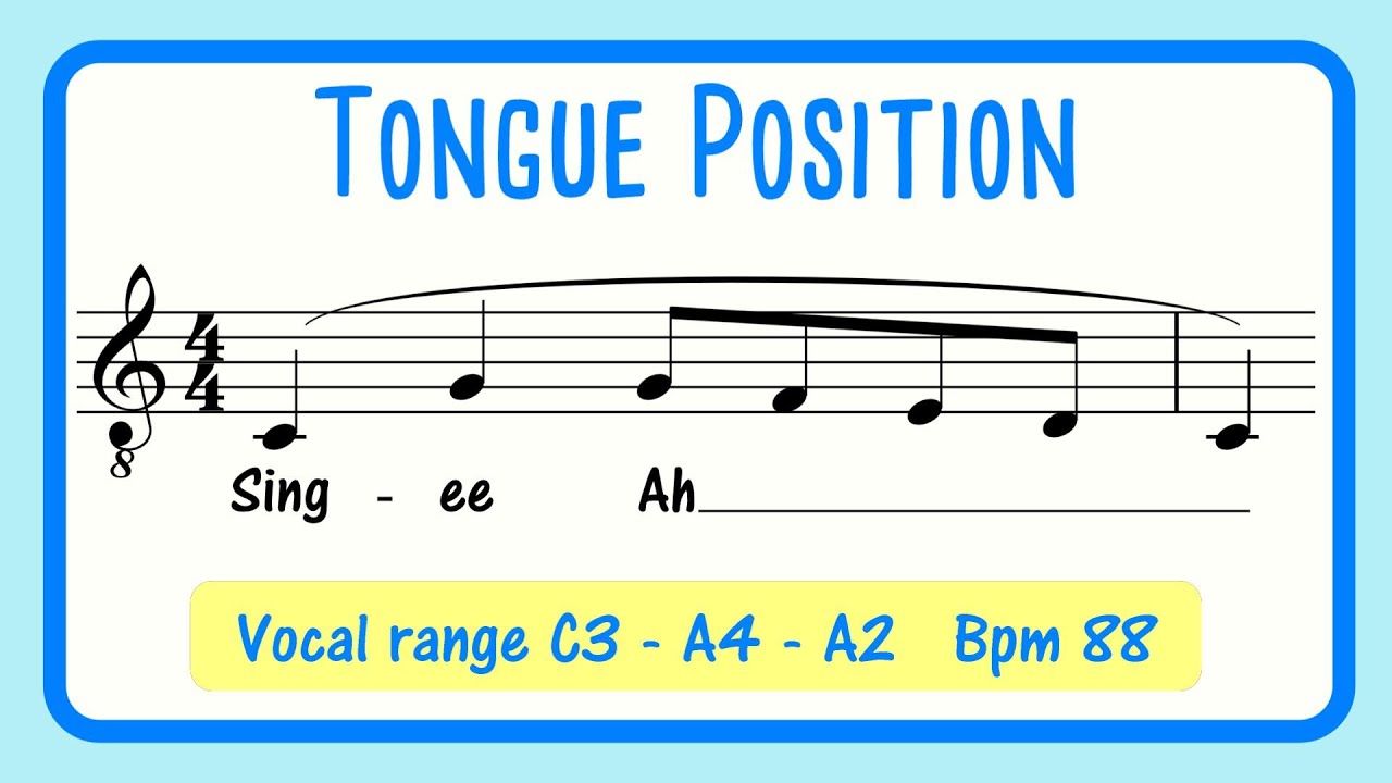 Tongue Position Vocal Exercise | Sing Ee Ah | Balance Resonance - MALE VOICE