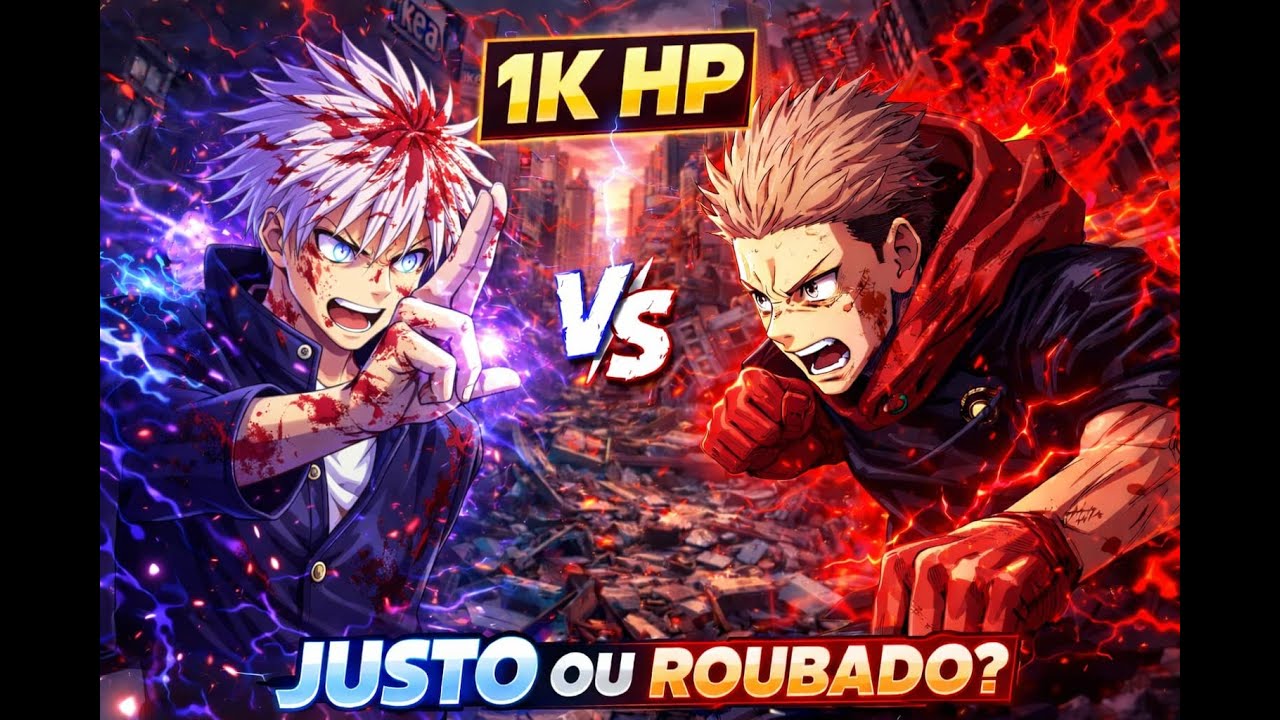 GOJO ADOLESCENTE vs YUJI DE SHINJUKU – 1K HP, JUSTO OU ROUBADO?