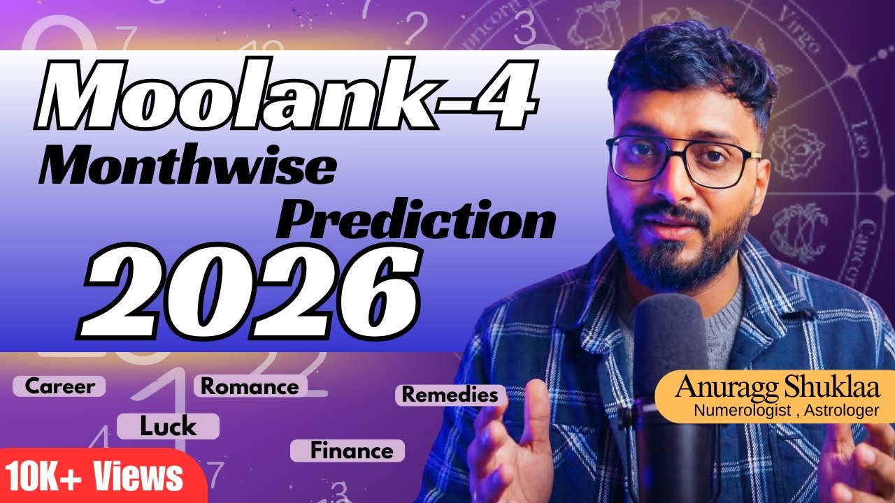 Yearly Numerology Prediction 2026 : Moolank 4 (People born on 4, 13, 22, 31) | AnuraggShuklaa |