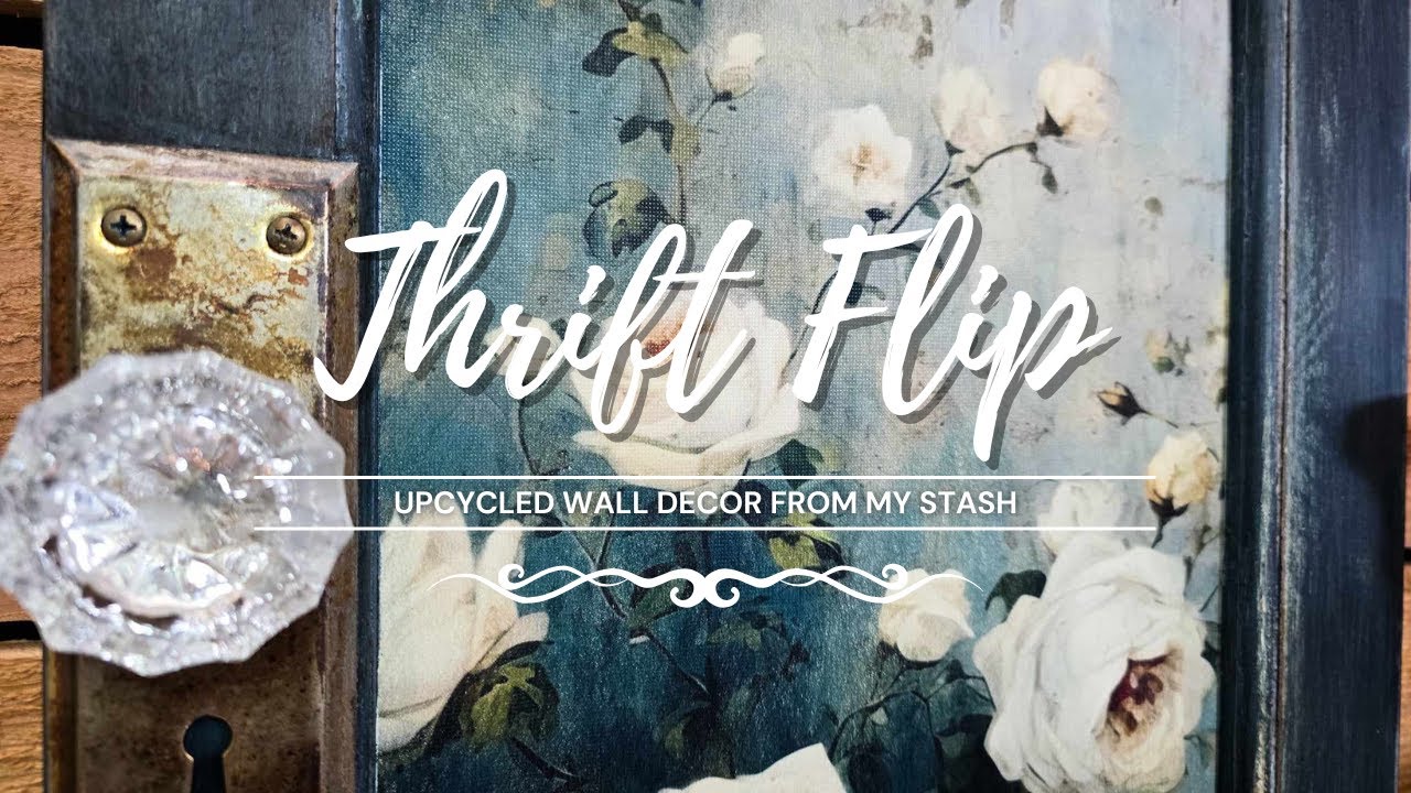 Thrift Flip • Trash to Treasure • Upcycled Wall Decor • Salvaged Wall Decor Gets a Makeover