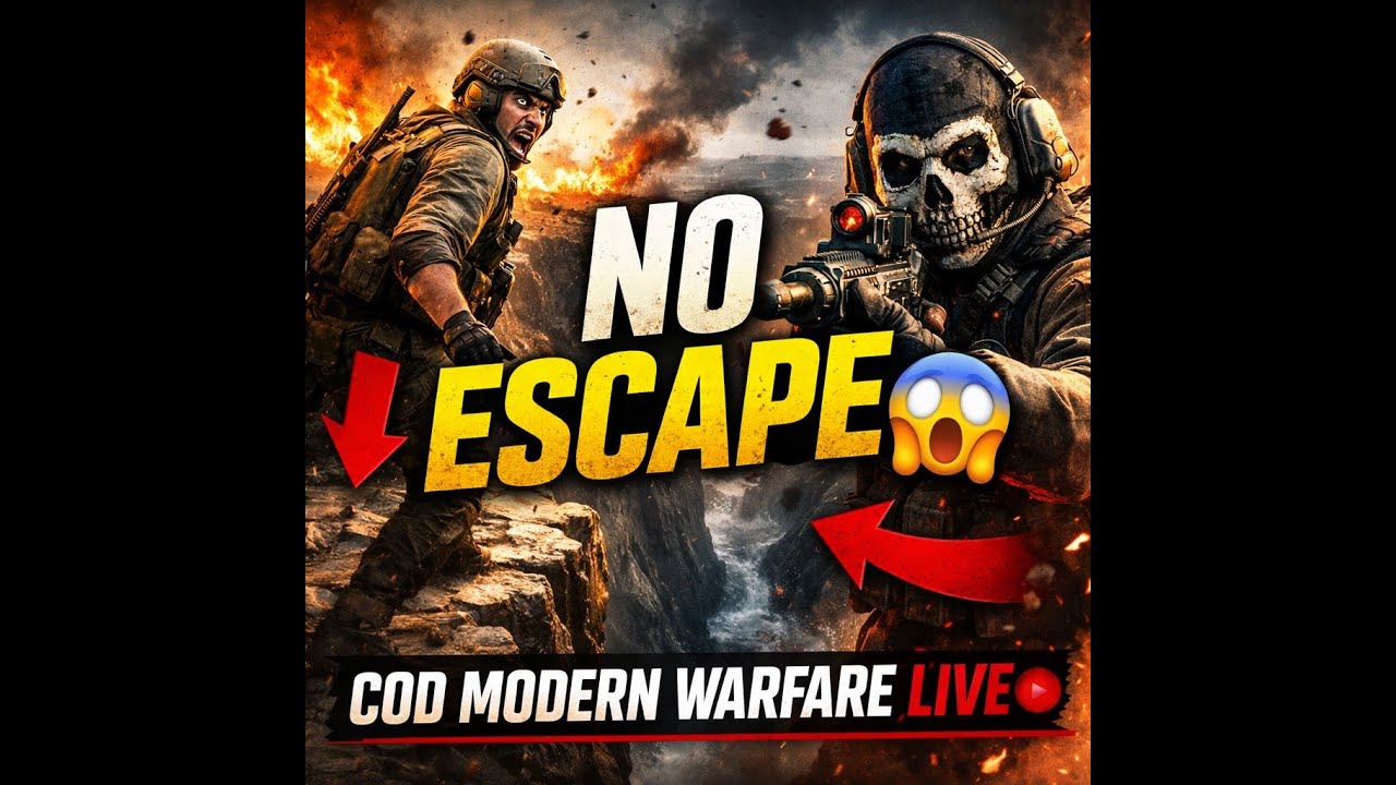 TRAPPED! 😱 AAGE KHAI PEECHHE DUSHMAN | Chance of Survival 10% | COD MW LIVE
