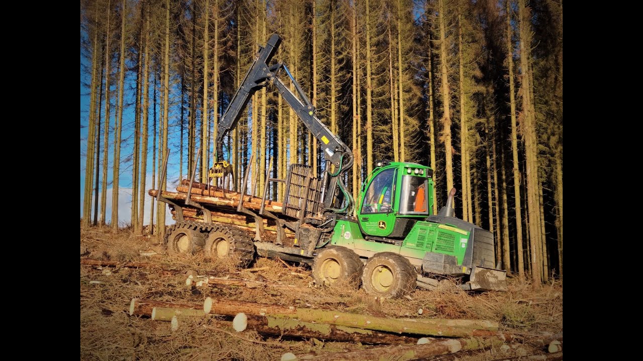 🌲*fast loading* • John Deere 1210G • Part-3 • Forstunternehmen Oberhauser • skilled driver🌲