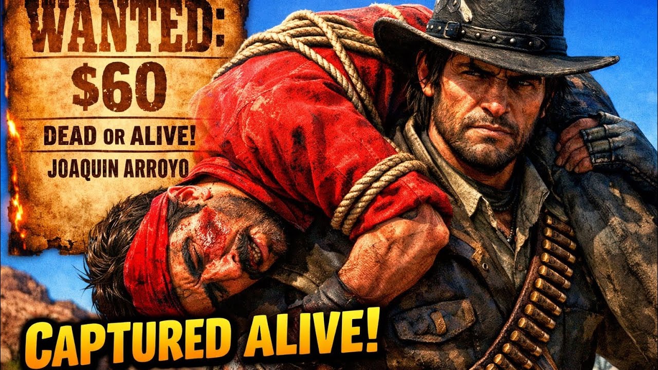 RDR2 Bounty Hunting: Capturing Joaquin Arroyo ALIVE! 🤠💰