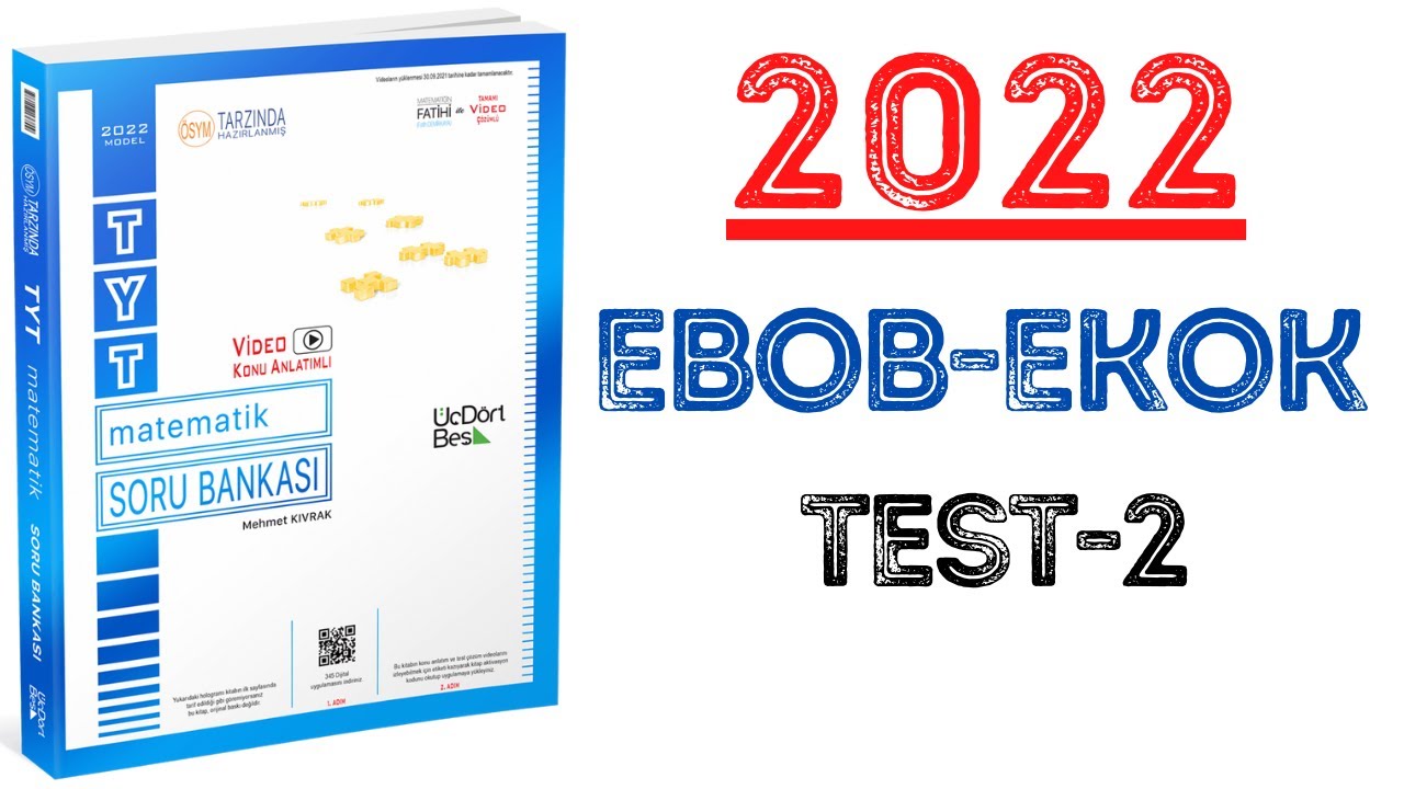 (2022)345 TYT MATEMATİK | EBOB-EKOK TEST-2 | #yks2022 #tyt2022 #2022tayfa #345