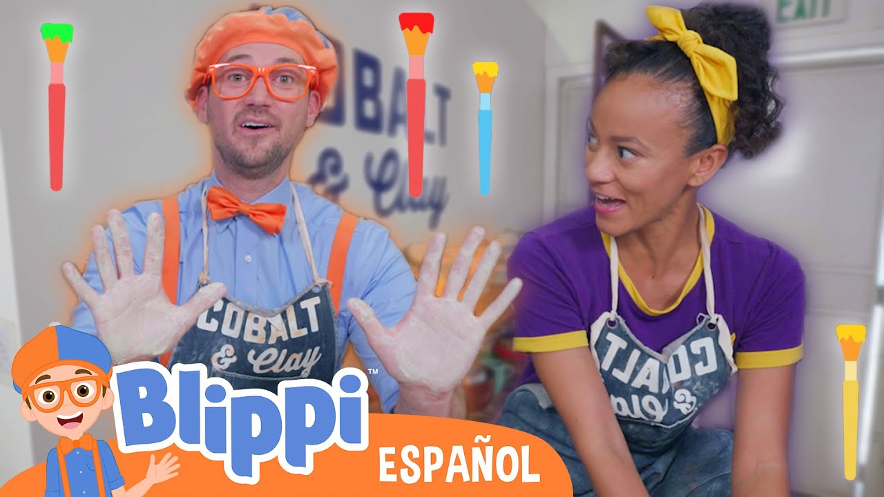 Clase desordenada de cerámica de Blippi y Meekah | Blippi Español | Videos educativos para niños