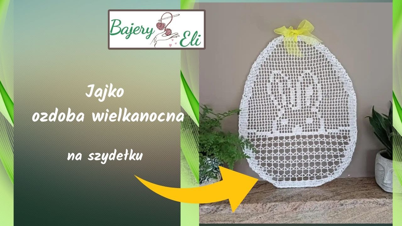 #szydełkowanieBajeryEli Jak Zrobić? Jajko Ozdoba Na Okno Cz.1 / How to make a crochet egg