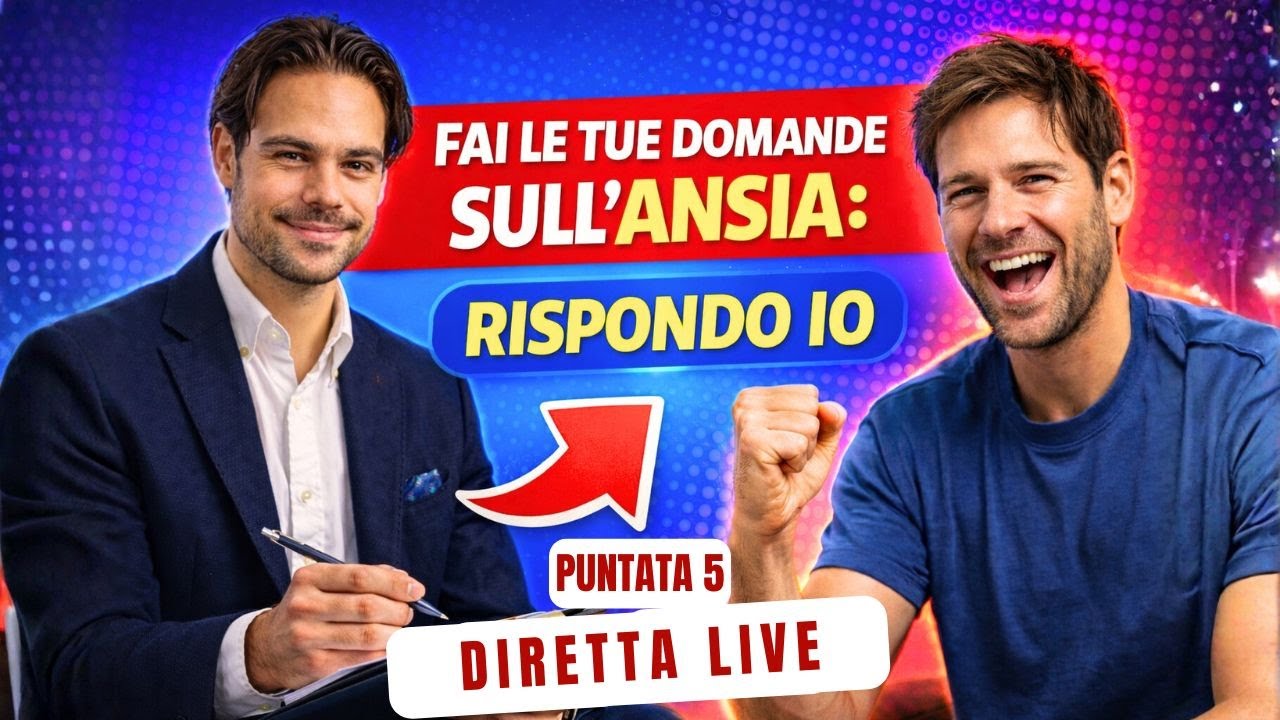 PSICOLOGO RISPONDE ALLA TUE DOMANDE SULL'ANSIA - puntata 5