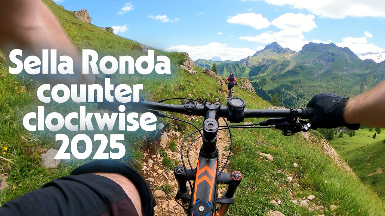 Sella Ronda 2025 bike paradise Dolomites Italy with fatbike Salsa Beargrease