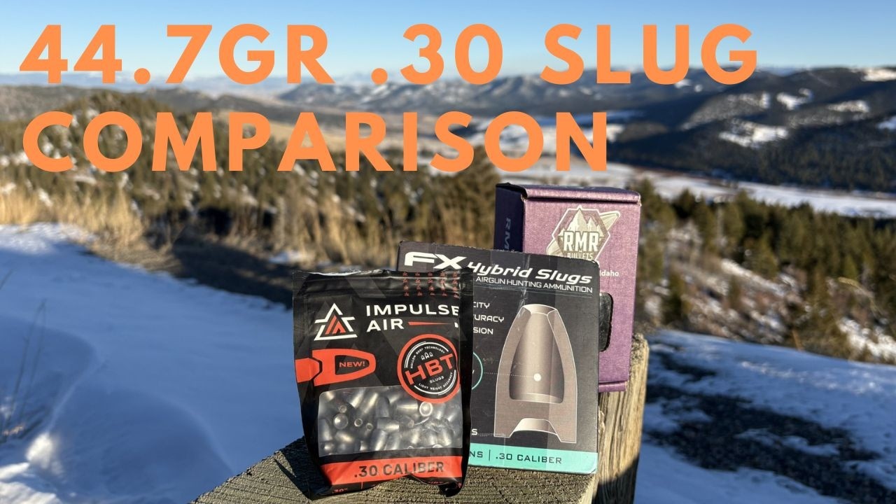 44.7gr .30 slug comparison on FX Impact M3 .30 with 1/22 liner