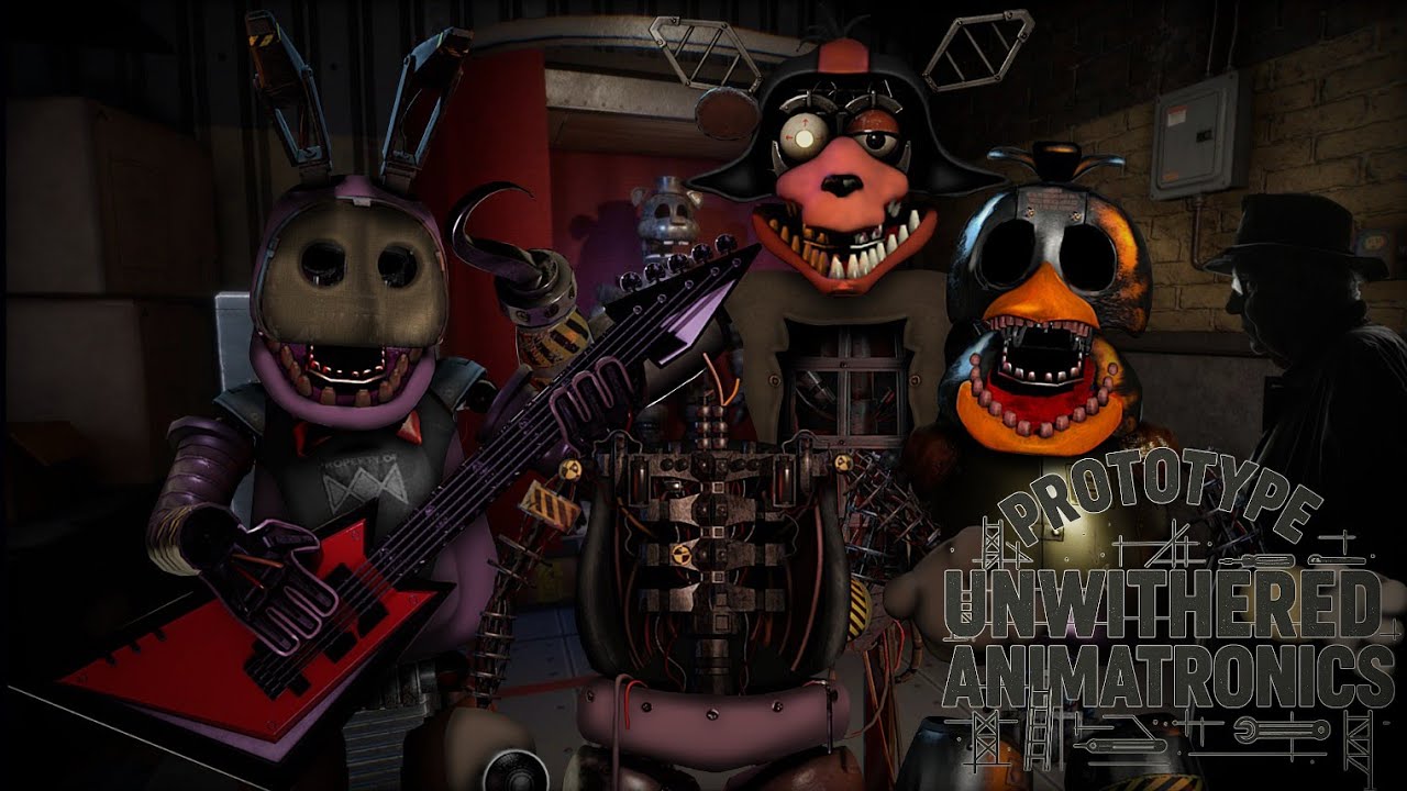 [FNAF] - speed edit - Prototype unwithered animatronics