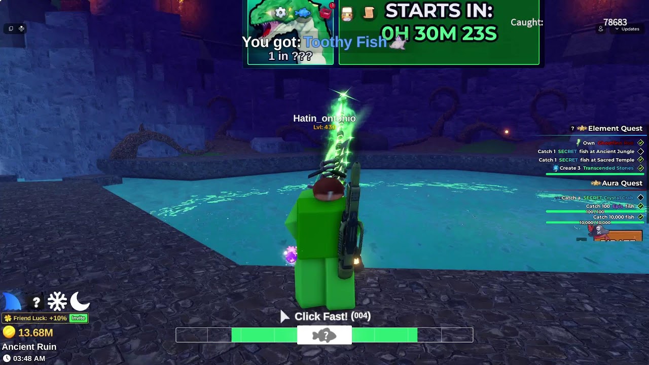 ROBLOX FISH IT Secret event  LIVE WATCH THIS!!!!