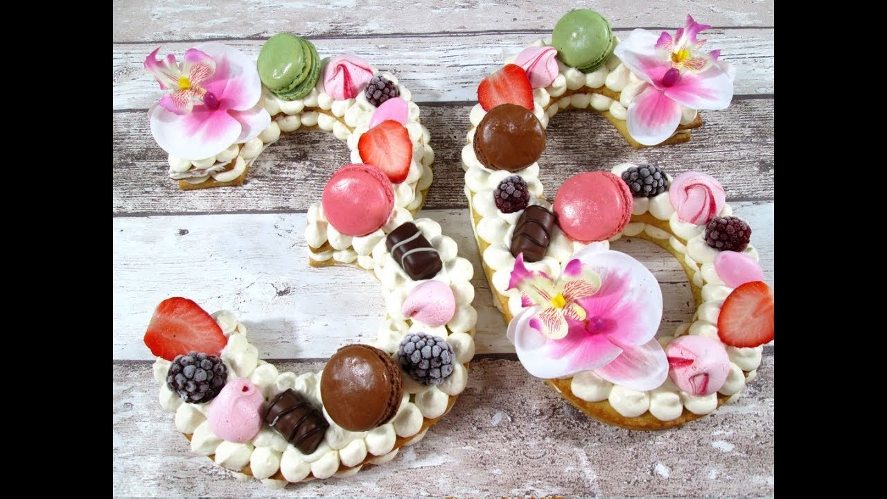 Nuovo Trend del 2018 - Torta/Crostata con numeri o Lettere - La Cream Tart