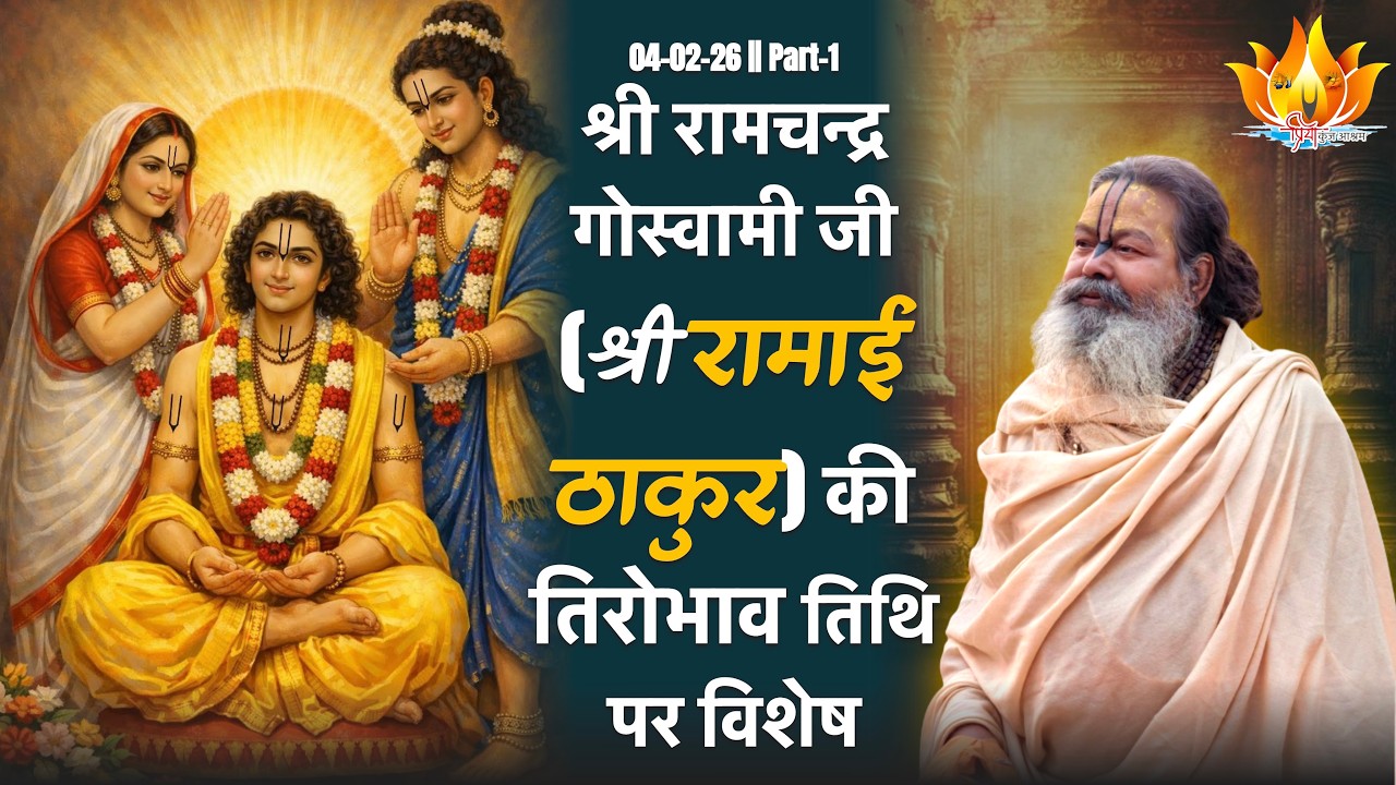 04-02-26 || श्री रामाई ठाकुर के  तिरोभाव महोत्सव पर उनकी जन्म लीला का वर्णन || Sri Ramai Thakur