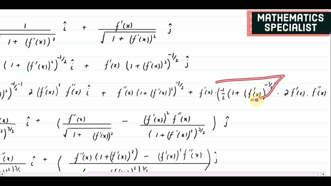 Exercise 13.4 | Question 5 || Thomas Calculus 14th Edition | Curvature formula derivation
