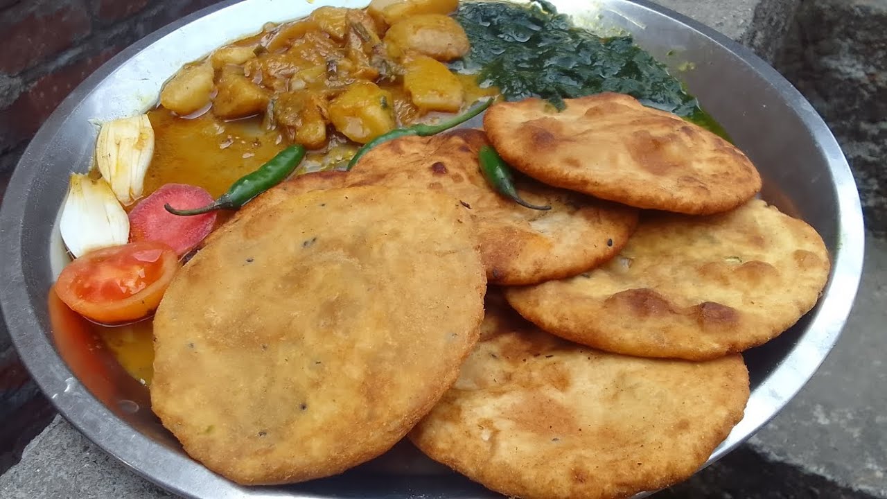 Sattu ke khasta Kachori Aalu ke chatpata sabji
