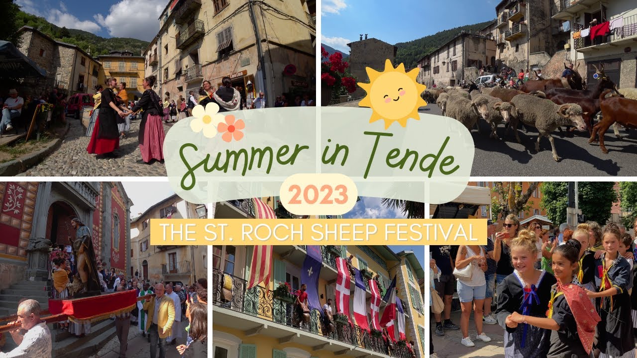 St Roch Sheep Festival 🐑 Summer in Tende 2023 - When sheep take over this French mountain village!