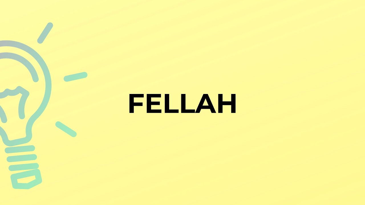 What is the meaning of the word FELLAH?