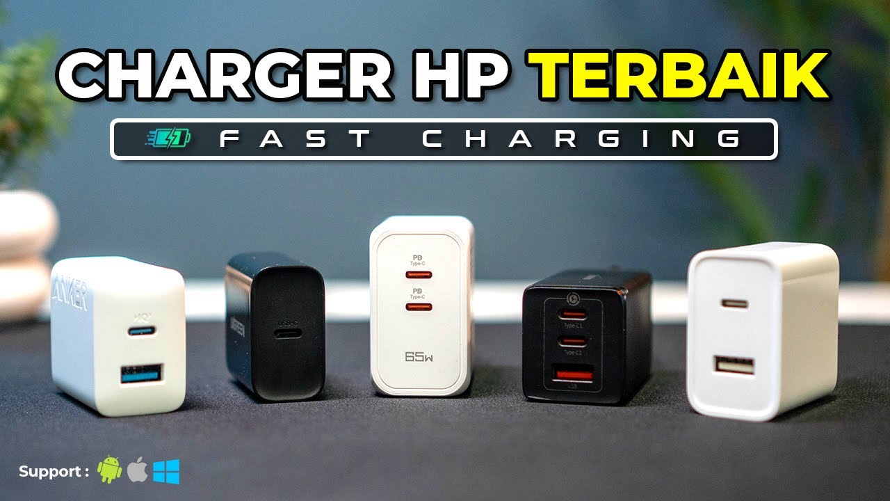 5 Rekomendasi CHARGER HP TERBAIK 2025, Fast Charging untuk IPHONE dan ANDROID