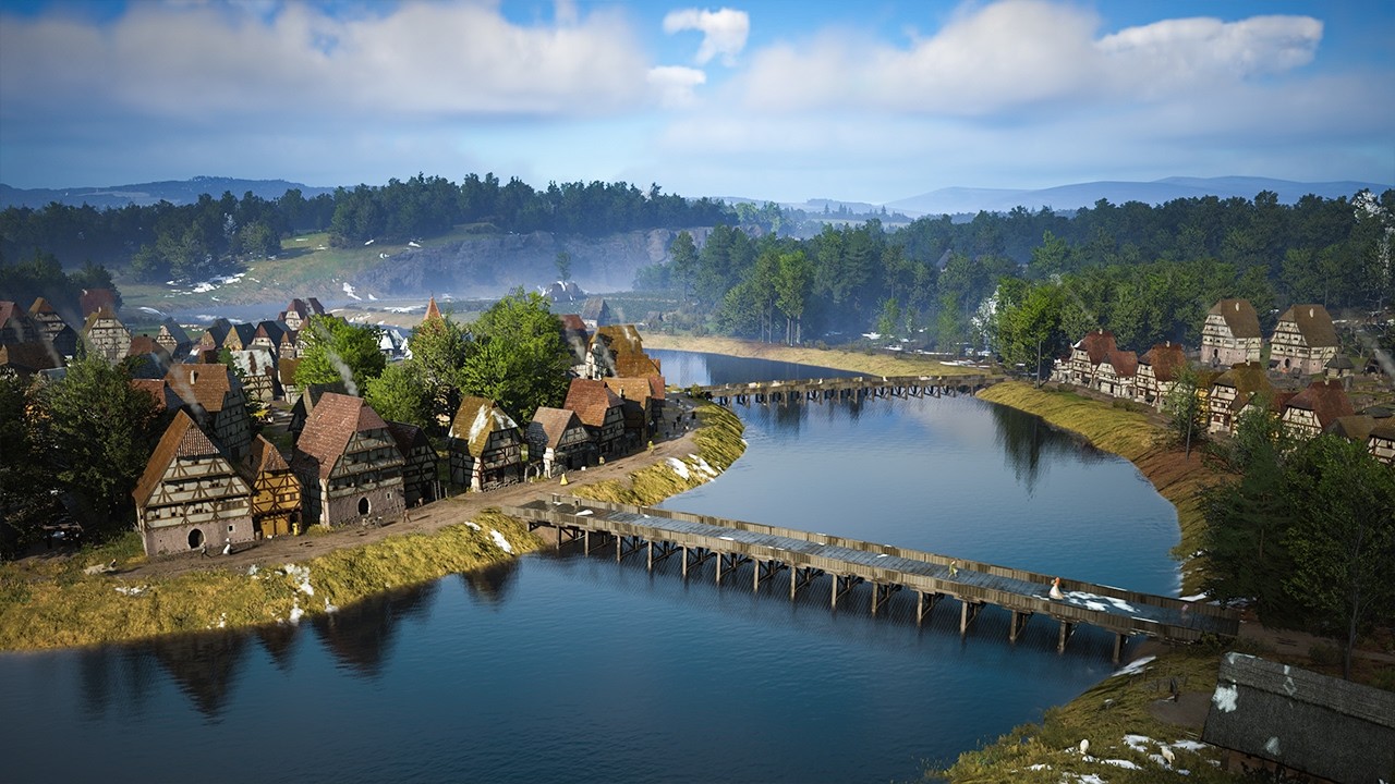 Village to Town near the River | Manor Lords Timelapse