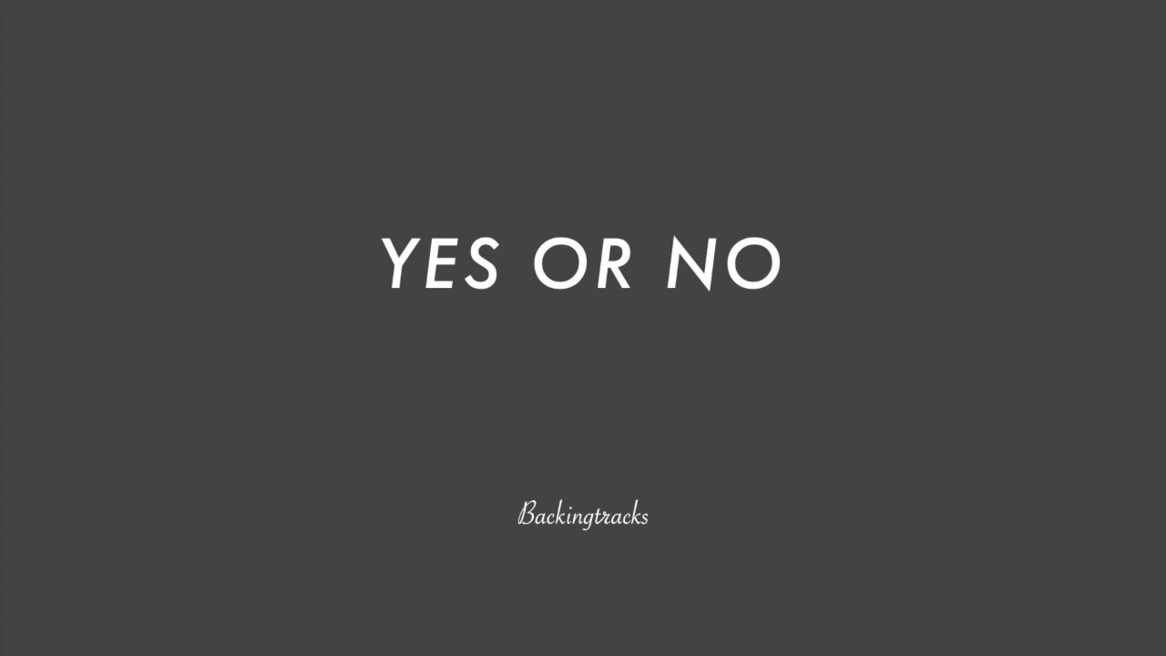 YES OR NO chord progression - Jazz Backing Track Play Along