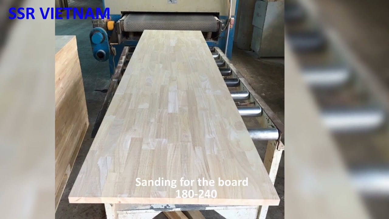 SSR VINA - Introduction of making rubberwood finger joint laminated board