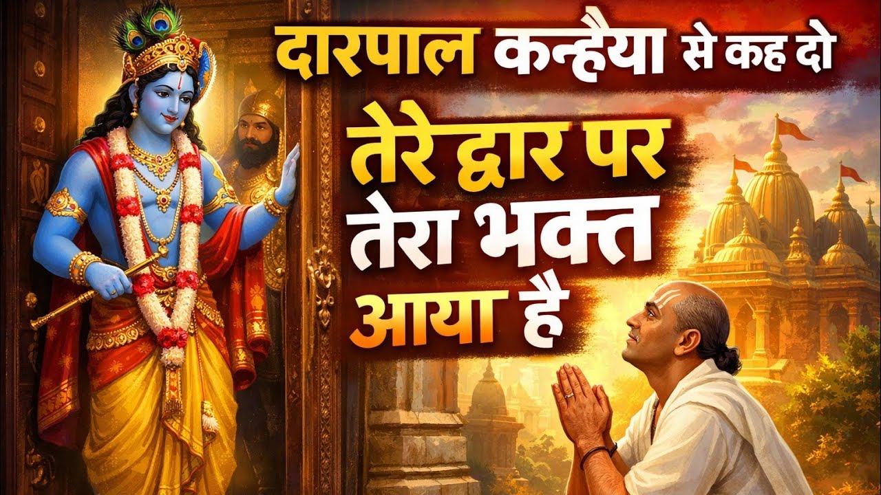 द्वारपाल कन्हैया से कह दो 🙏 तेरे दर पर तेरा भक्त आया है | Krishna Bhajan 2026#krishnabhajan#krishna