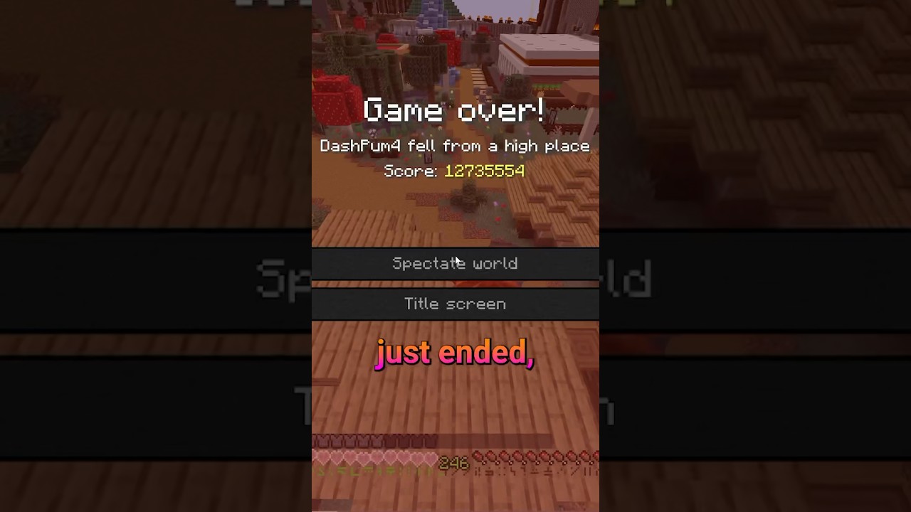 the END of my Hardcore World 😭